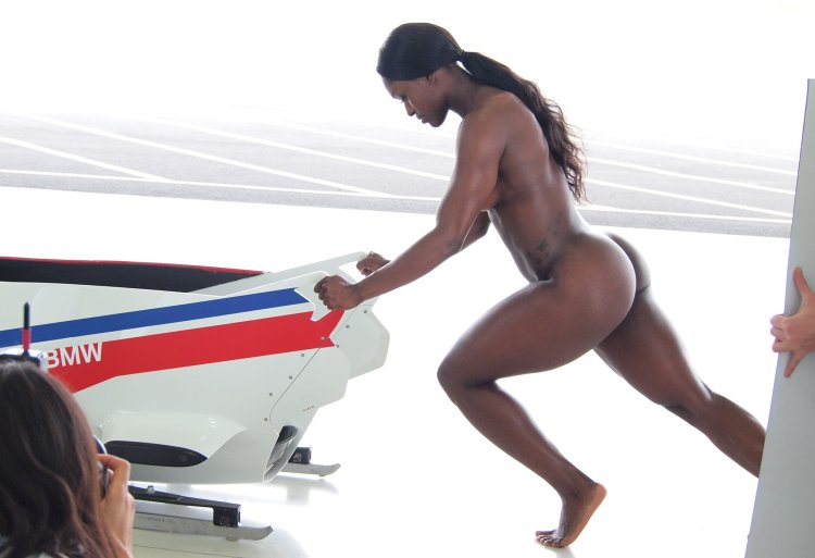 Serena Williams in Nude style
