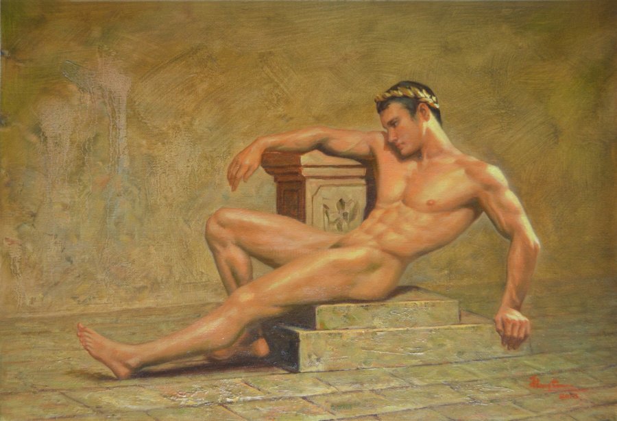 Naked men in art