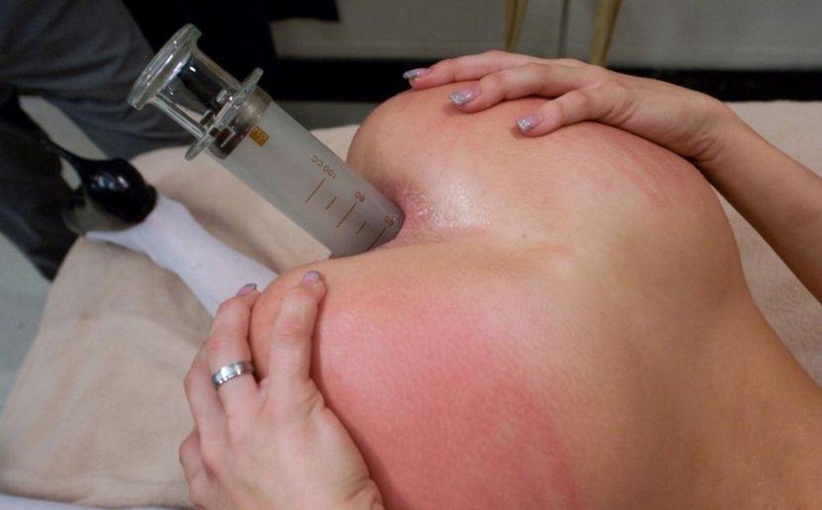 Erotic injections in the anus